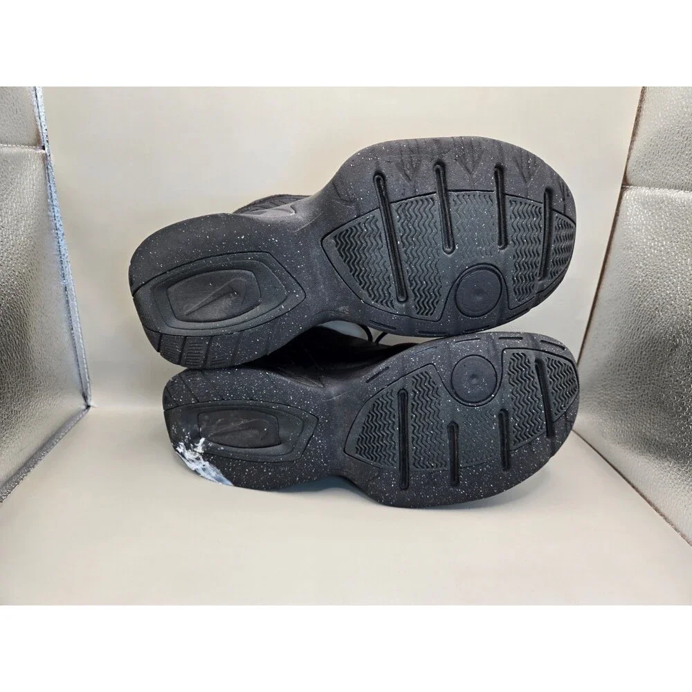 Nike Air Monarch IV Shoes Mens 11 4E X-Wide Black Road Walking Athletic Sneakers